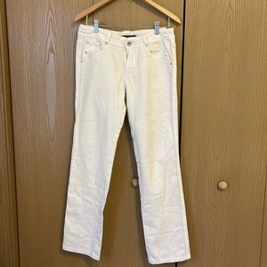 Vertigo Pairs Cream Denim Pants Embellishments Waist 16”
